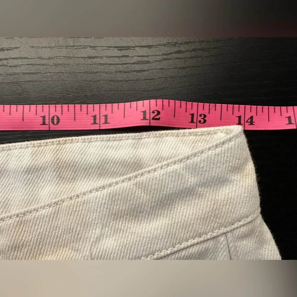 Zara Cream & White Straight Leg Jean - Picture 10 of 12